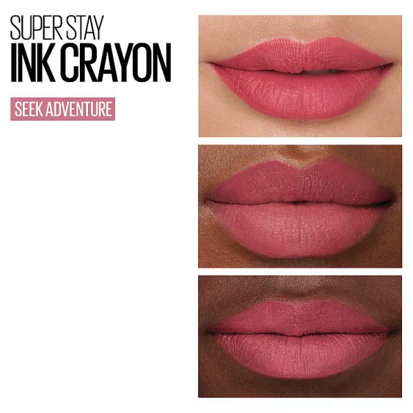Maybelline pink lip crayon 30 Seek Adventure (British brand)