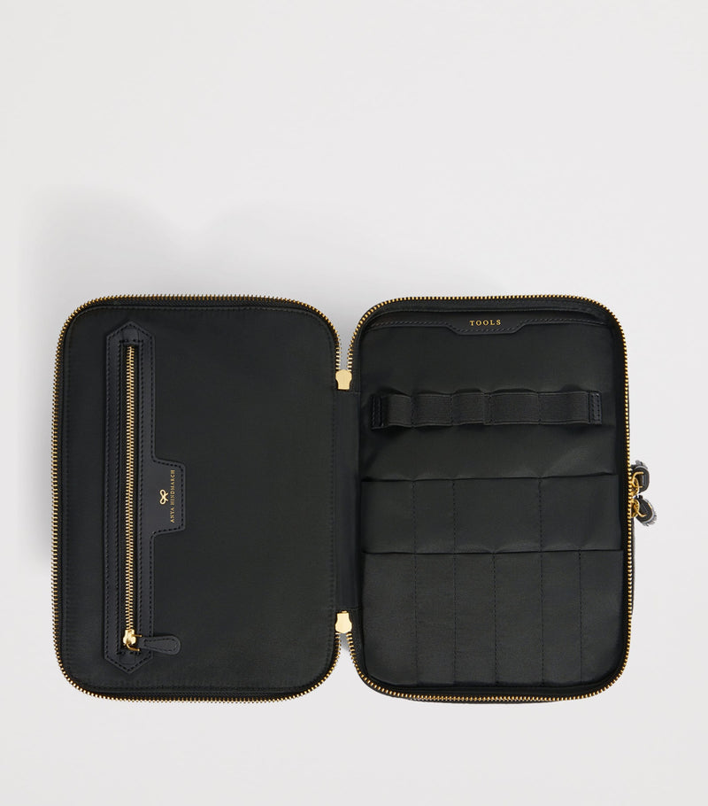 Anya Hindmarch Jacquard Logo Vanity Kit Bag - British product