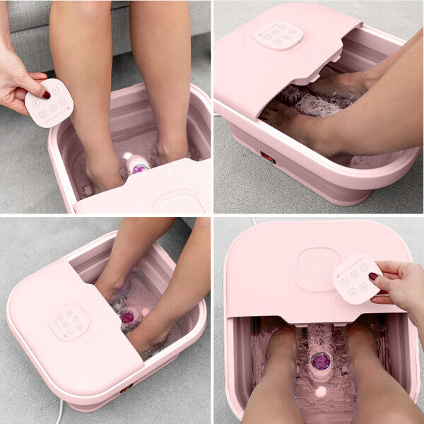 Rio foldaway foot bath spa pink - British product