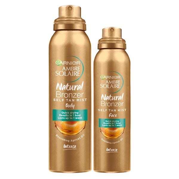 Garnier Ambre Solaire Self Tan Bundle Body and Face Mists, UK version