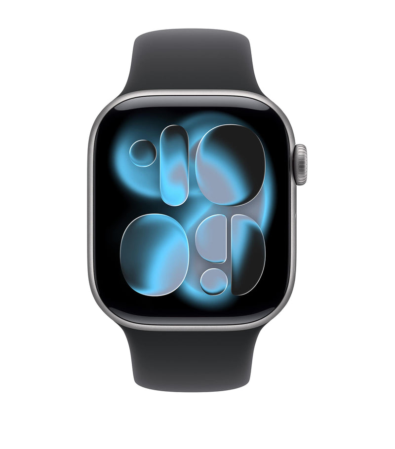 Apple Watch Series 11 Space Grey Aluminium with Black Sport Band 42mm - British product
