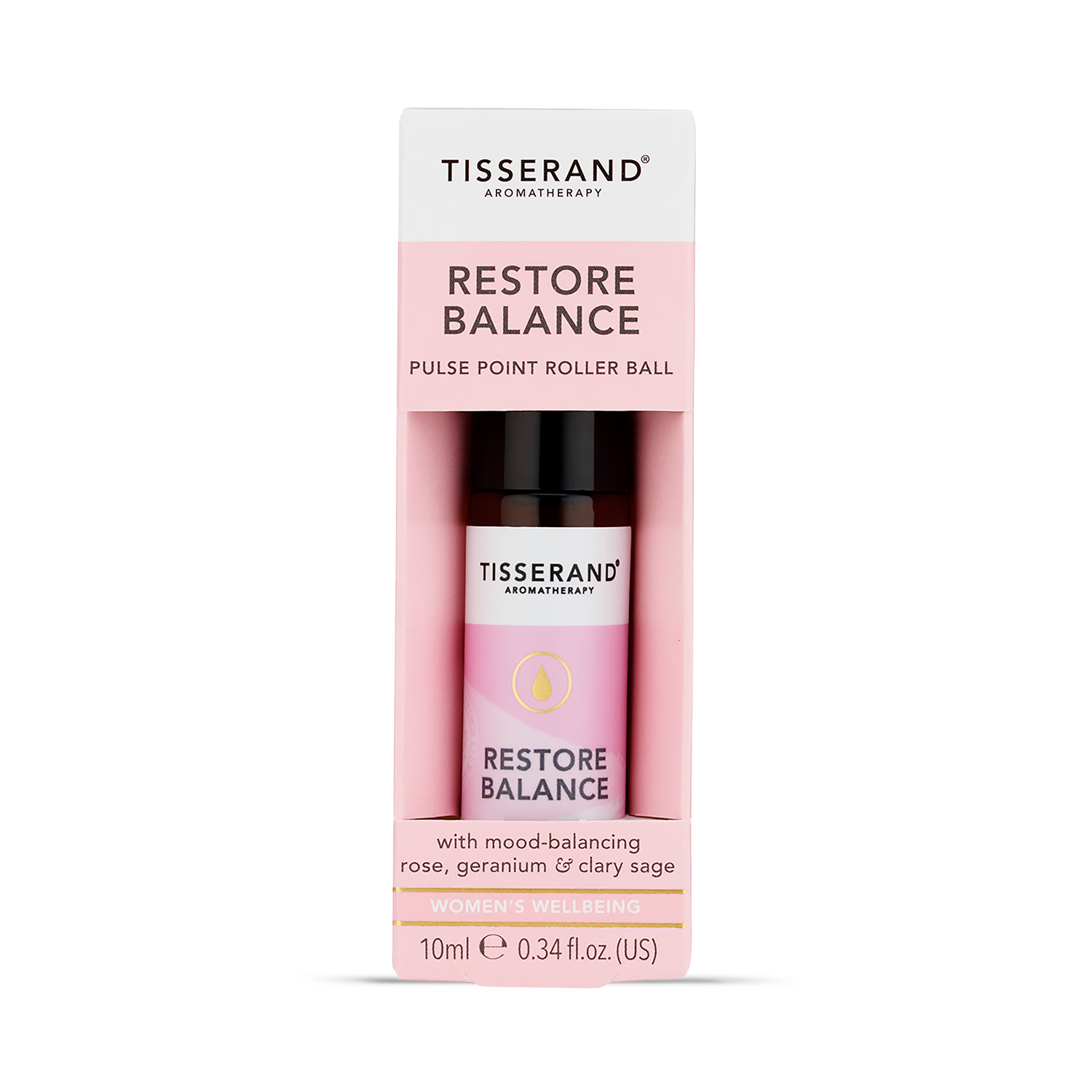 Tisserand Restore Balance essential oil roller 10ml (British brand)