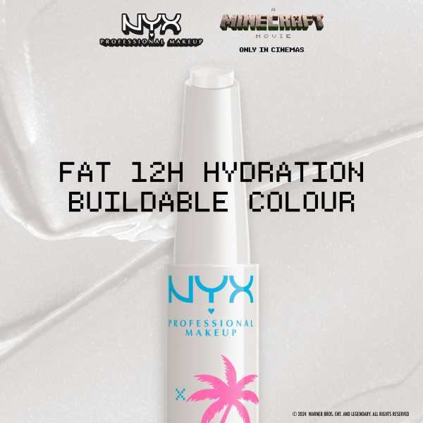 NYX Professional Makeup Minecraft Movie Lip Balm, imported from the UK