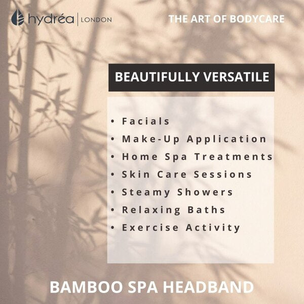 Hydrea London Super-Soft Bamboo Spa Head Band