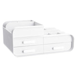 Livingandhome white desk organizer 28cm width, UK version