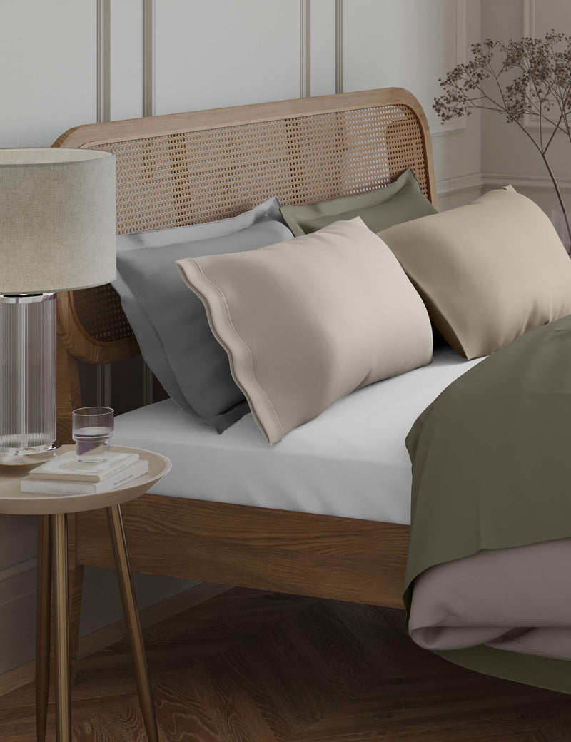 Egyptian cotton 230 thread count pillowcases 2 pack - British product