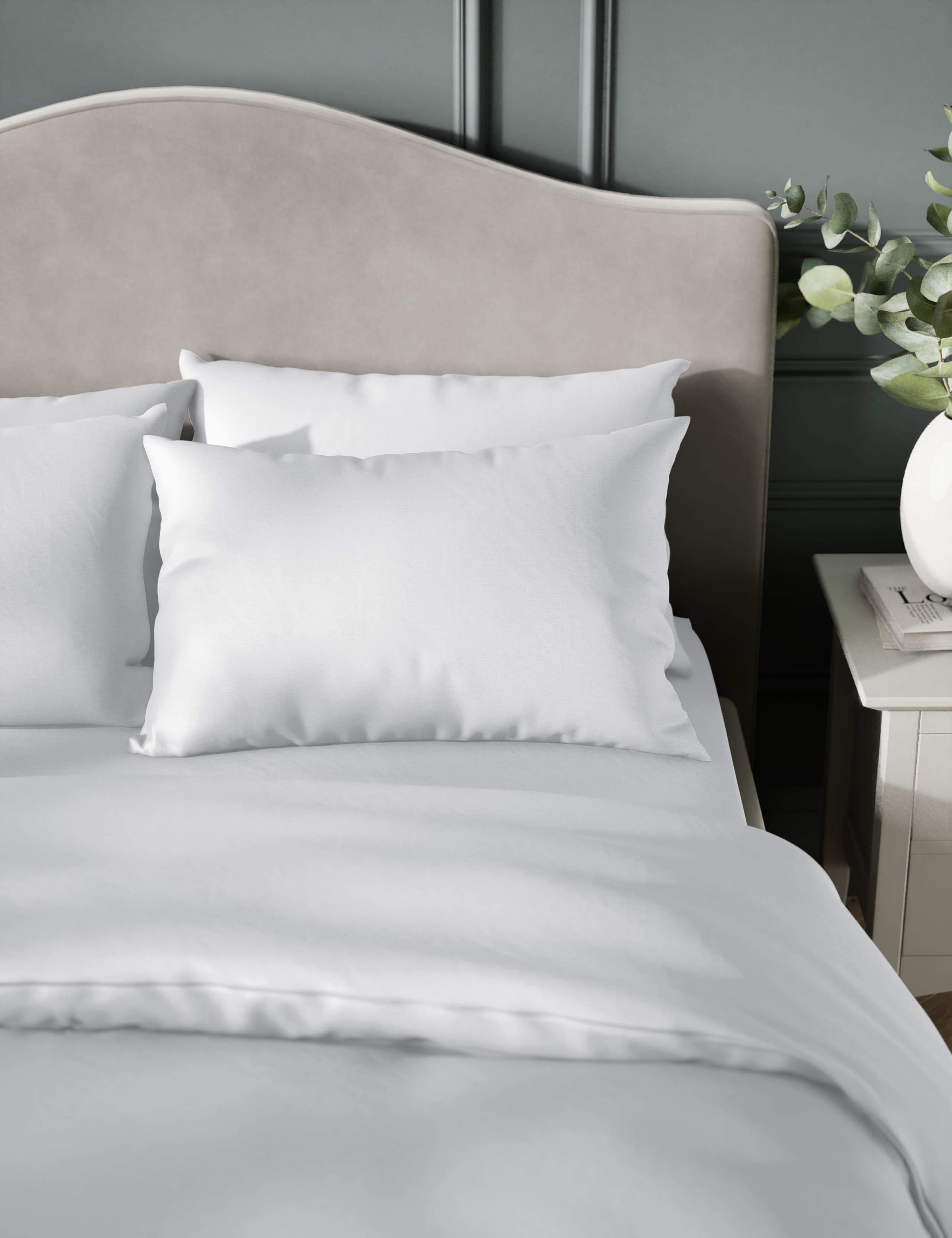 2 Pack Egyptian Cotton Sateen 400 Thread Count Pillowcases