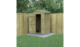 Forest Garden Overlap Windowless Apex Shed 4 x 3ft - British product