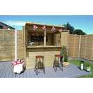 Forest Garden Shiplap Pent Garden Bar - 6 x 3ft