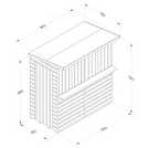 Forest Garden Shiplap Pent Garden Bar - 6 x 3ft