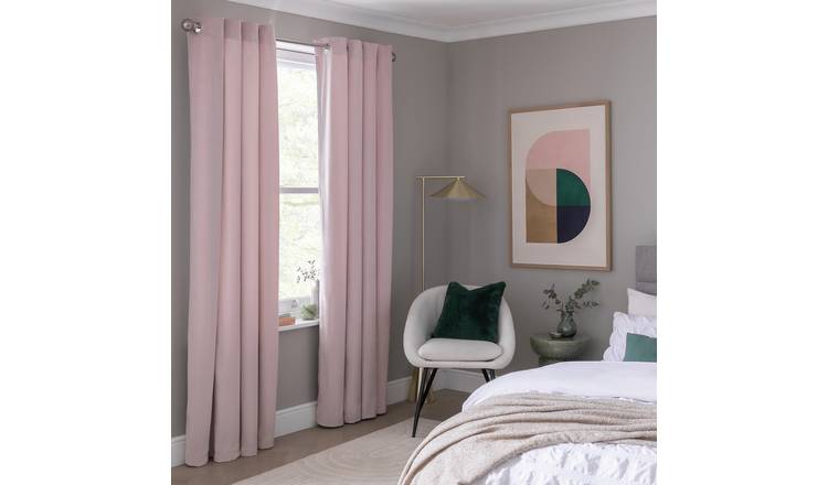 Habitat Blush Pink curtains 229x229cm, UK version