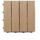 Workpro Decking Tiles 4 Pieces - Brown-Slatted