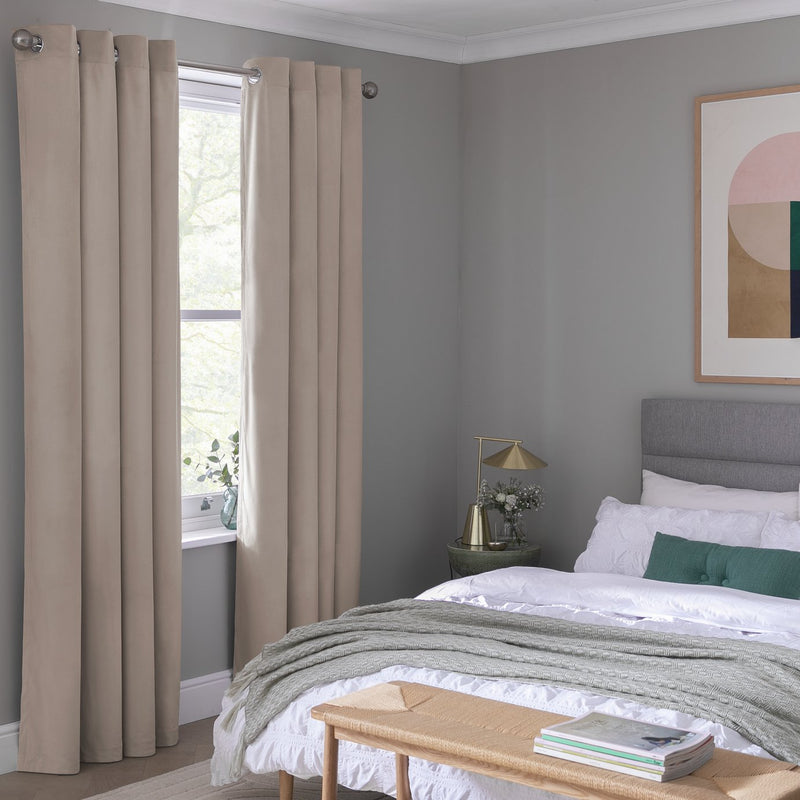 Habitat Champagne Eyelet Curtains 117x137cm, UK version