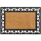 Argos Home Traditional Natural & Black Short Pile Doormat