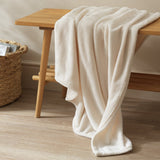 Argos Home fleece throw Cream 125x150cm - British product