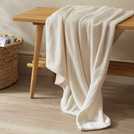 Argos Home fleece throw Cream 125x150cm - British product