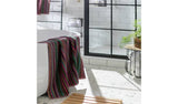 Habitat cotton striped bath sheet multicoloured 100x150cm UK version