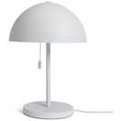 Habitat Mushroom 40cm metal table lamp white, UK version