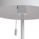 Habitat Mushroom 40cm metal table lamp white, UK version