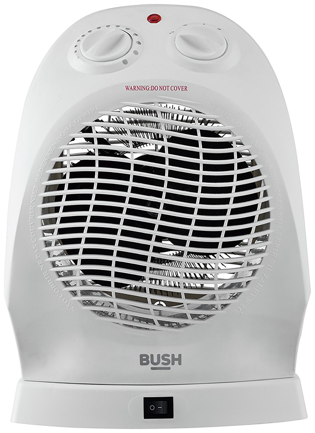 Bush 2.4kW upright oscillating fan heater - British product
