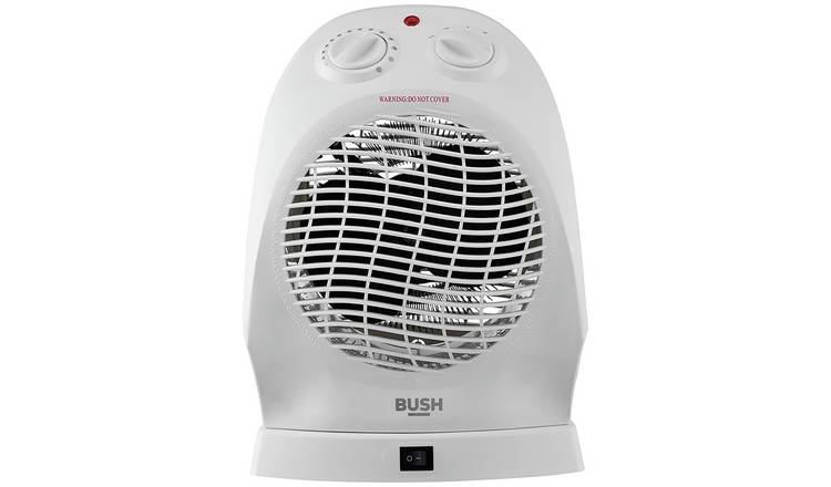 Bush 2.4kW upright oscillating fan heater - British product