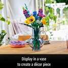 LEGO Icons Wildflower Bouquet Flowers Set for Adults 10313