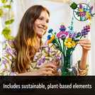 LEGO Icons Wildflower Bouquet Flowers Set for Adults 10313