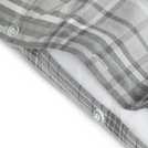 Argos Home grey brushed cotton check bedding set double - British product