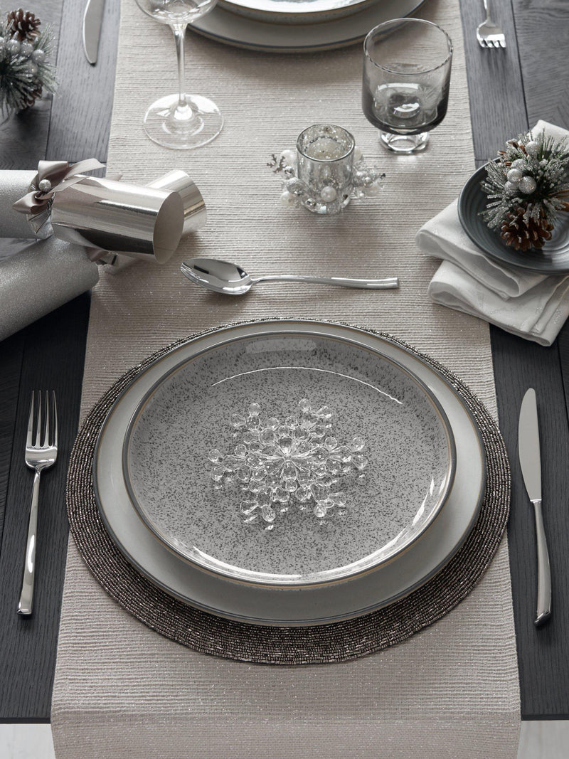 John Lewis Beaded Round Placemat Glass Bead Weave, imported from the UK