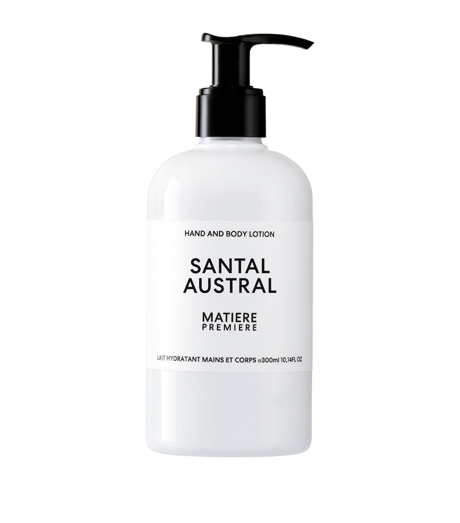 Matiere Premiere Santal Austral hand and body lotion 300ml, imported from the UK