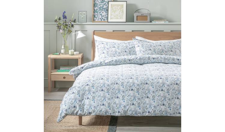 Argos Home Floral Ditsy Blue & White Bedding Set king size - British product