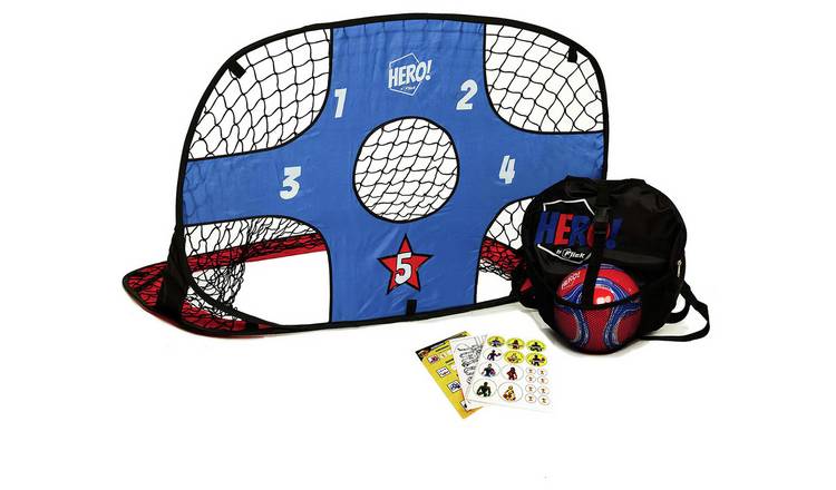 Football Flick Hero Strikers pop-up football goal 3.5 x 2ft - British product