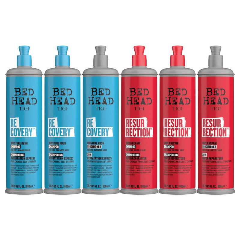 Tigi Bed Head shampoo and conditioner set with 3 x 600ml and two options (British brand)