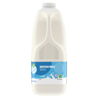 ASDA Whole British Milk 4 Pints - British product