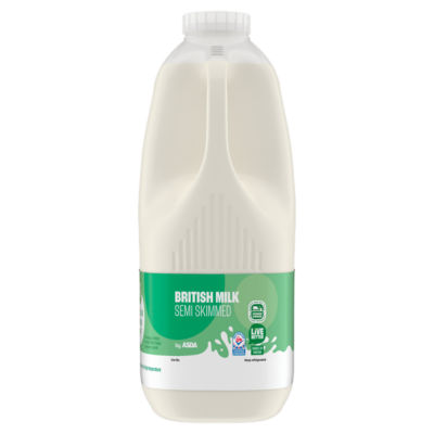 ASDA semi skimmed milk 6 pints - British product