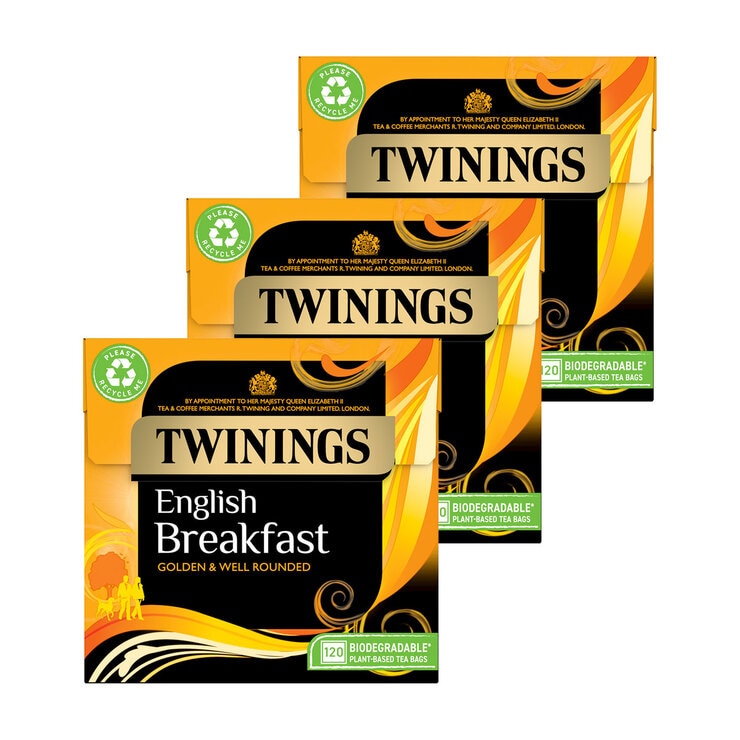 Twinings English Breakfast Tea Bags 3 x 120 Pack