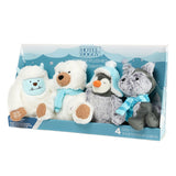 Hotel Doggy Winter Plushies 4 Pack Dog Toys, UK version