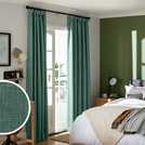 Habitat blackout pencil pleat curtains green 168x229cm, UK version