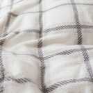 Argos Home Checked Grid Fleece Cream Bedding Set - King size