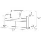 Keter 5 Seater Garden Sofa Set Grey, UK version