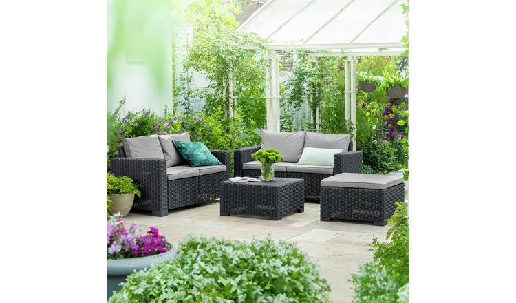 Keter 5 Seater Garden Sofa Set Grey, UK version