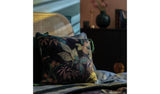 Habitat botanical print velvet cushion multi 43x43cm, UK version