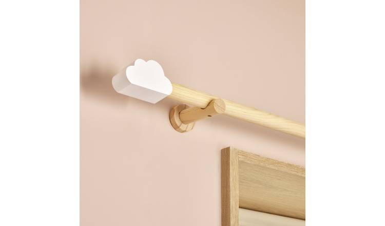Habitat kids wooden cloud curtain pole 120cm, UK version