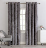Argos Home velvet eyelet curtains charcoal 168x183cm - British product