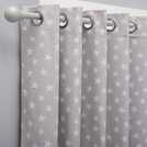 Habitat Kids Star Blackout Eyelet Curtain - Grey
