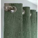 Habitat Thermal Eyelet Curtains Green 168x183cm, UK version