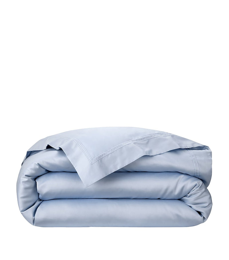 Yves Delorme Triomphe Celeste double duvet cover 200cm x 200cm (British brand)