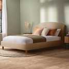 Silentnight Evana Fabric Bed Frame in Beige Superking (British brand)