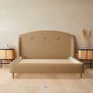 Silentnight Evana Fabric Bed Frame in Beige Superking (British brand)