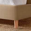 Silentnight Evana Fabric Bed Frame in Beige Superking (British brand)